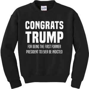 Congrats Trump Indicted Kids Sweatshirt