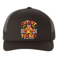 Cutest Turkey In The Flock Thanksgiving Yupoong Adult 5-Panel Trucker Hat