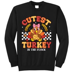 Cutest Turkey In The Flock Thanksgiving Sweatshirt