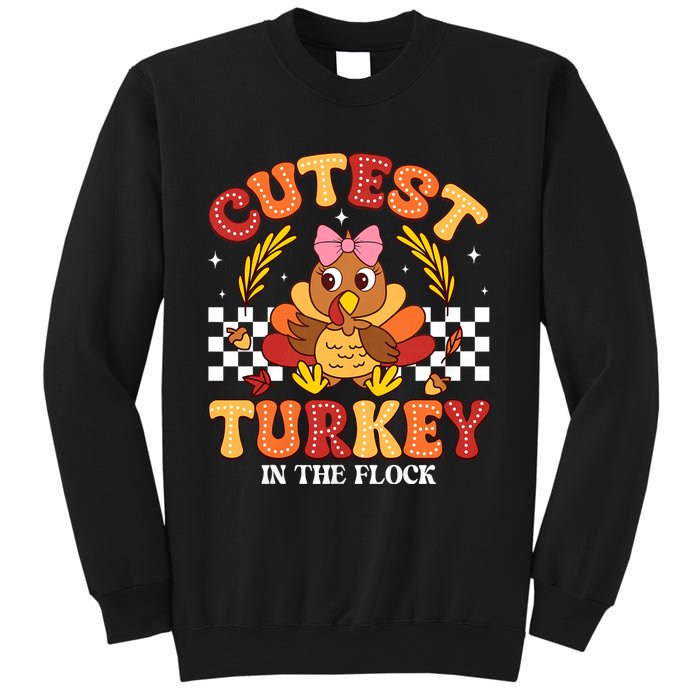 Cutest Turkey In The Flock Thanksgiving Sweatshirt