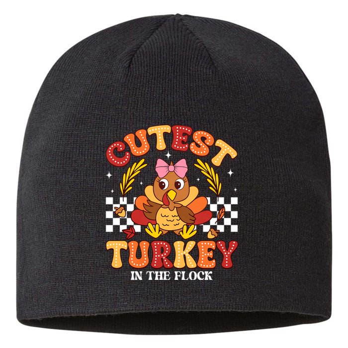 Cutest Turkey In The Flock Thanksgiving Sustainable Beanie