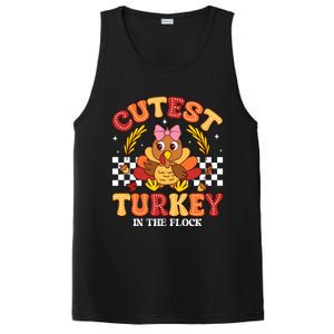 Cutest Turkey In The Flock Thanksgiving PosiCharge Competitor Tank