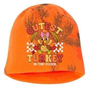 Cutest Turkey In The Flock Thanksgiving Kati - Camo Knit Beanie