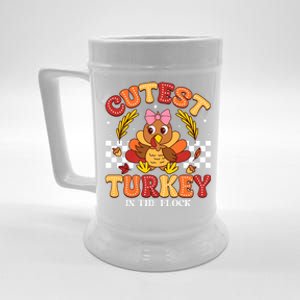 Cutest Turkey In The Flock Thanksgiving Beer Stein