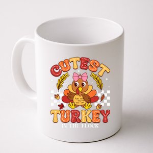 Cutest Turkey In The Flock Thanksgiving Coffee Mug