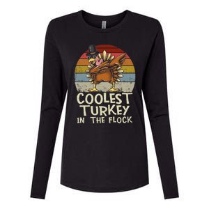 Coolest Turkey In The Flock Toddler Boys Thanksgiving Womens Cotton Relaxed Long Sleeve T-Shirt