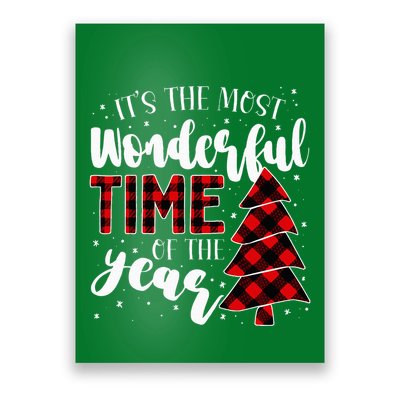 Christmas Trees ItS The Most Wonderful Time Of The Year Poster