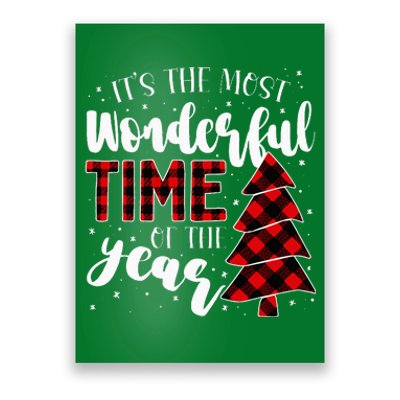 Christmas Trees ItS The Most Wonderful Time Of The Year Poster