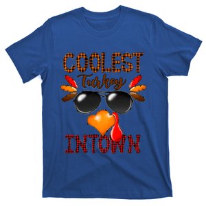 Coolest Turkey In Town Leopard Cool Gift Funny Gift T-Shirt