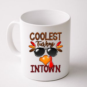 Coolest Turkey In Town Leopard Cool Gift Funny Gift Coffee Mug