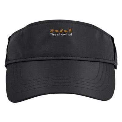 Capybara This Is How I Roll Cute Capy Rodent  Adult Drive Performance Visor