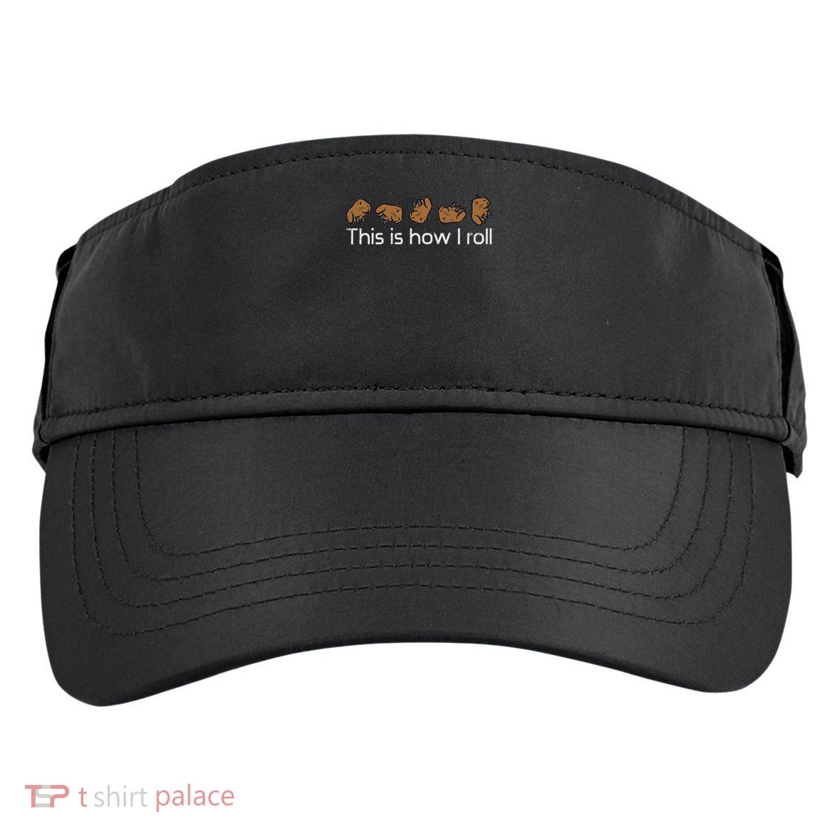 Capybara This Is How I Roll Cute Capy Rodent  Adult Drive Performance Visor