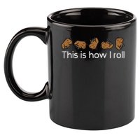 Capybara This Is How I Roll Cute Capy Rodent  11oz C Handle Ceramic Mug