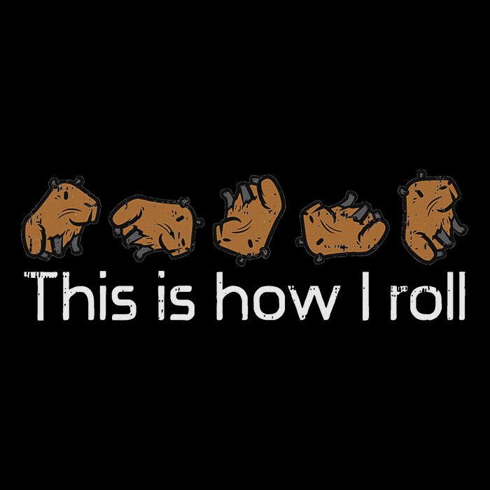 Capybara This Is How I Roll Cute Capy Rodent  16 in Basic Backpack