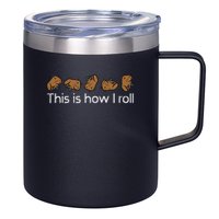 Capybara This Is How I Roll Cute Capy Rodent  12oz Stainless Steel Coffee Mug
