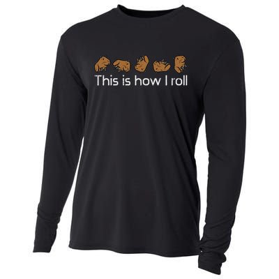 Capybara This Is How I Roll Cute Capy Rodent  Cooling Performance Long Sleeve Crew