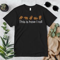 Capybara This Is How I Roll Cute Capy Rodent  Premium T-Shirt