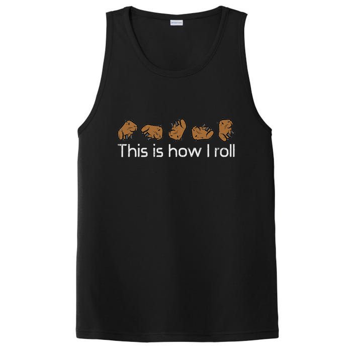 Capybara This Is How I Roll Cute Capy Rodent  PosiCharge Competitor Tank