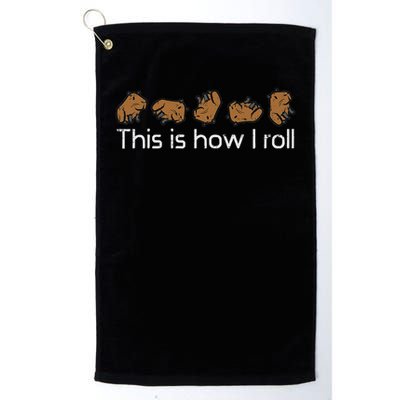 Capybara This Is How I Roll Cute Capy Rodent  Golf Towel