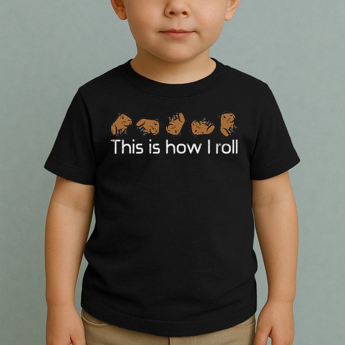 Capybara This Is How I Roll Cute Capy Rodent  Toddler T-Shirt