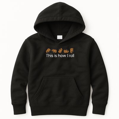 Capybara This Is How I Roll Cute Capy Rodent  Kids Hoodie