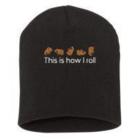 Capybara This Is How I Roll Cute Capy Rodent  Short Acrylic Beanie