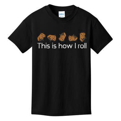 Capybara This Is How I Roll Cute Capy Rodent  Kids T-Shirt