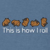 Capybara This Is How I Roll Cute Capy Rodent  Garment-Dyed Sweatshirt