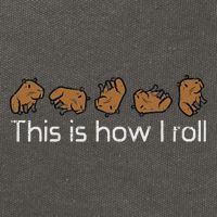 Capybara This Is How I Roll Cute Capy Rodent  Cotton Canvas Backpack