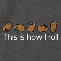 Capybara This Is How I Roll Cute Capy Rodent  Vector Backpack