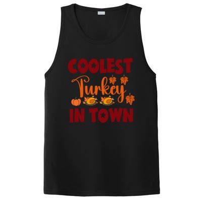 Coolest Turkey In Town Cute Gift PosiCharge Competitor Tank