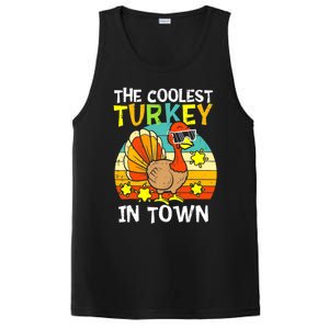 Coolest Turkey In Town Little Thanksgiving Gift PosiCharge Competitor Tank