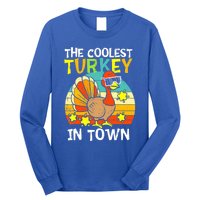 Coolest Turkey In Town Little Thanksgiving Gift Long Sleeve Shirt