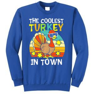 Coolest Turkey In Town Little Thanksgiving Gift Sweatshirt