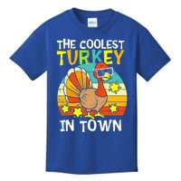 Coolest Turkey In Town Little Thanksgiving Gift Kids T-Shirt