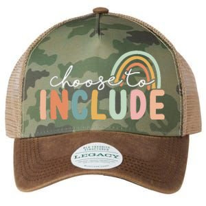 Choose To Include For Autism Teacher Special Education SPED Legacy Tie Dye Trucker Hat