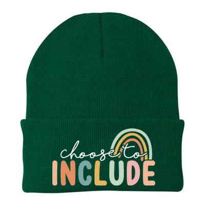 Choose To Include For Autism Teacher Special Education SPED Knit Cap Winter Beanie