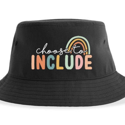 Choose To Include For Autism Teacher Special Education SPED Sustainable Bucket Hat