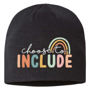 Choose To Include For Autism Teacher Special Education SPED Sustainable Beanie