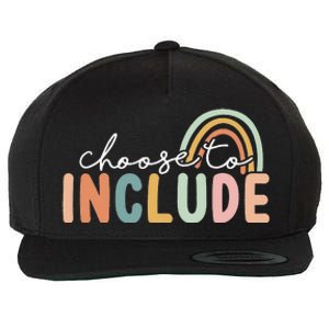 Choose To Include For Autism Teacher Special Education SPED Wool Snapback Cap