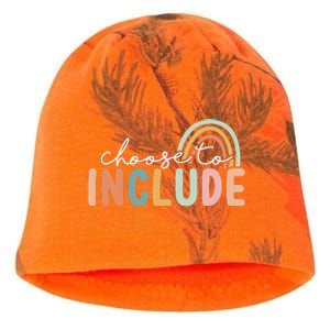 Choose To Include For Autism Teacher Special Education SPED Kati - Camo Knit Beanie