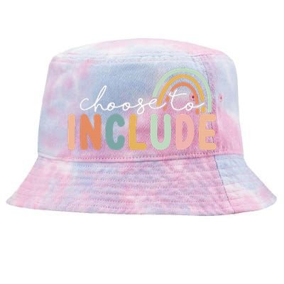 Choose To Include For Autism Teacher Special Education SPED Tie-Dyed Bucket Hat