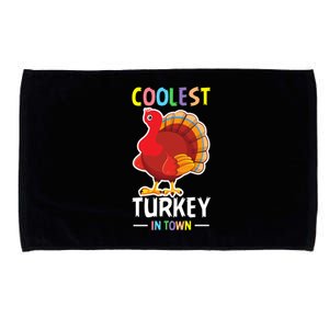 Coolest Turkey In Town Blessed Thanksgiving Great Gift Microfiber Hand Towel