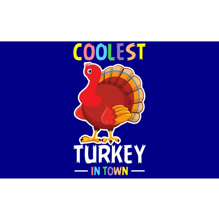 Coolest Turkey In Town Blessed Thanksgiving Great Gift Bumper Sticker