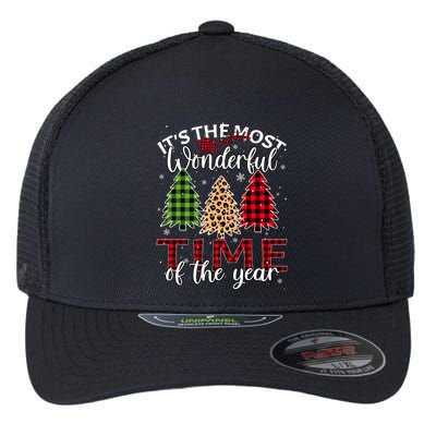 Christmas Trees ItS The Most Wonderful Time Of The Year Flexfit Unipanel Trucker Cap