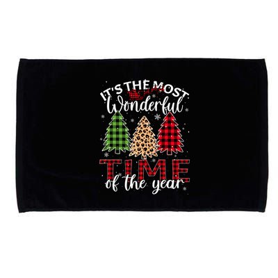 Christmas Trees ItS The Most Wonderful Time Of The Year Microfiber Hand Towel