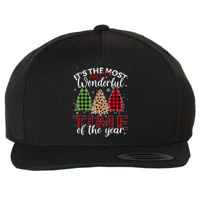 Christmas Trees ItS The Most Wonderful Time Of The Year Wool Snapback Cap