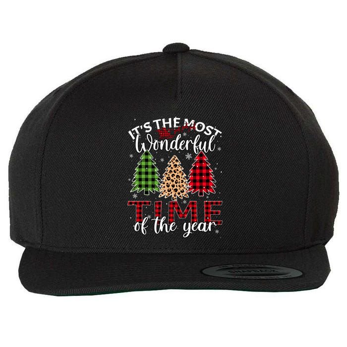 Christmas Trees ItS The Most Wonderful Time Of The Year Wool Snapback Cap