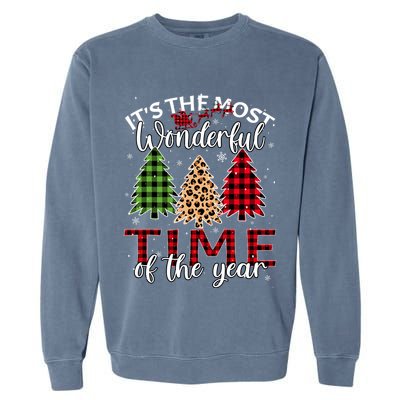 Christmas Trees ItS The Most Wonderful Time Of The Year Garment-Dyed Sweatshirt