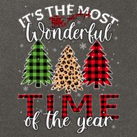 Christmas Trees ItS The Most Wonderful Time Of The Year Cotton Canvas Backpack